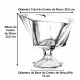 Centro De Mesa 25,5cm Largura Por 22,5cm Altura Com Pé Cristal Ecológico Adely Cristal